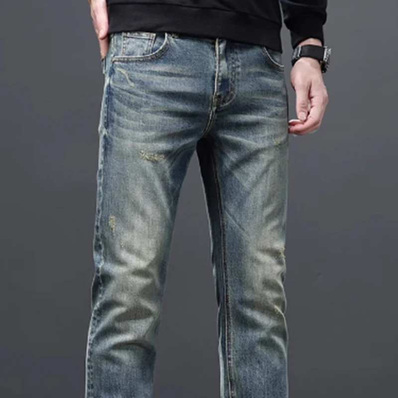 Calças Slim Retas Masculinas Business Casuais Leves de Luxo com Elástico. Conforto e elegância para o dia a dia, ideais para diversas ocasiões. — foto 5