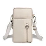 Effen kleur dames mobiele telefoon tas, crossbody schoudertas, arm tas, ideaal voor vrouwen, praktische en stijlvolle manier om je telefoon te dragen. — foto 17