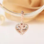 Pulseira âncora em forma de coração e amor verdadeiro — foto 2