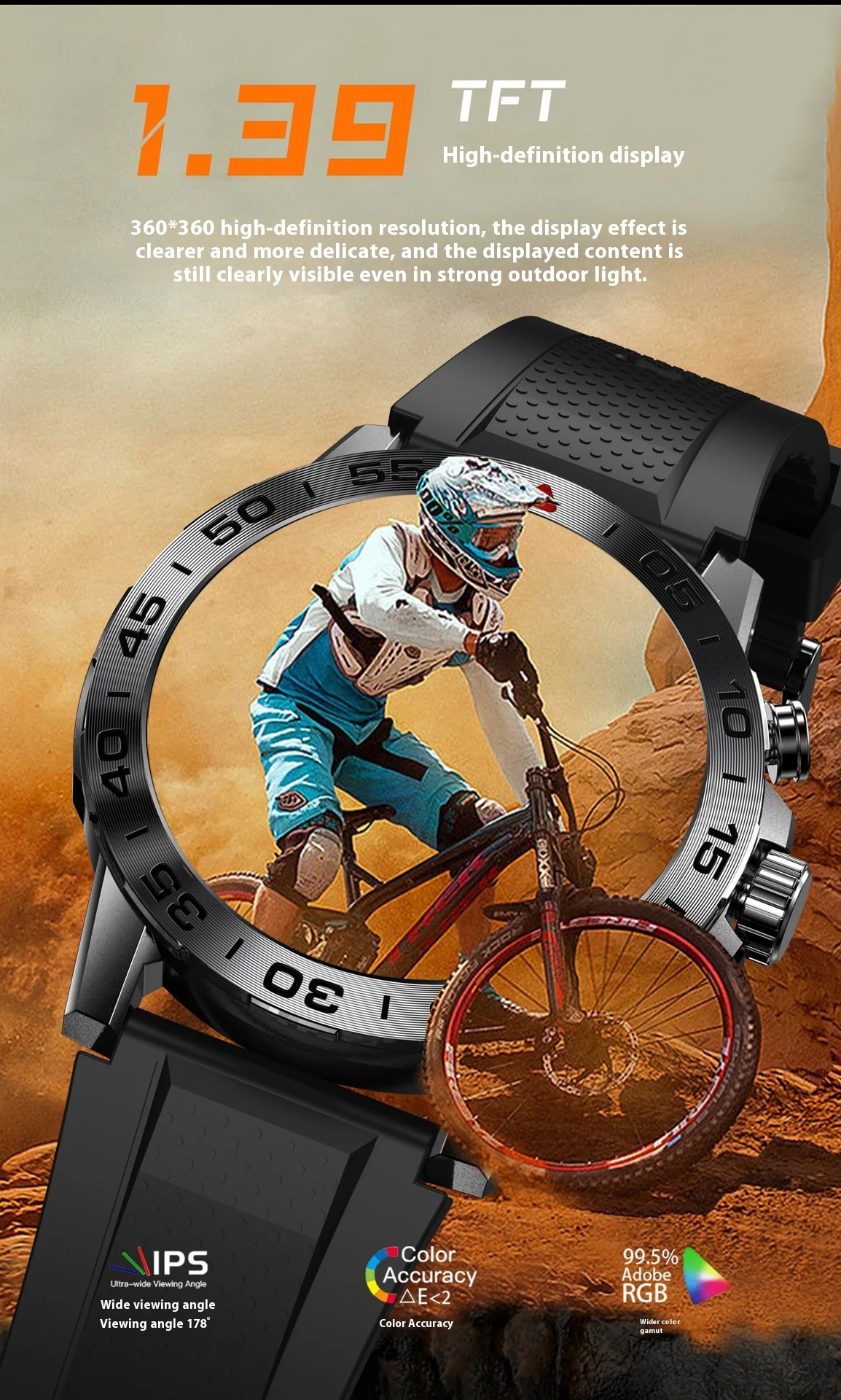 Title 16, Reloj Inteligente con Llamadas Bluetooth, Repro...