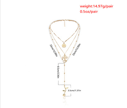 Collana Donna Multifilo con Croce e Temperamento — foto 1
