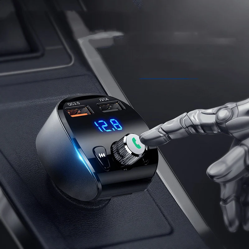 Car Charger MP3 Wireless Bluetooth 5.0 Player. Enjoy music, hands-free calls, and fast charging for a safe and connected — photo 4