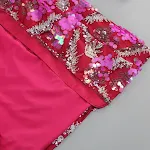 Sequined Backless Mid-length Suit Jacket. Make a statement with this glamorous jacket, perfect for parties and special o — photo 18