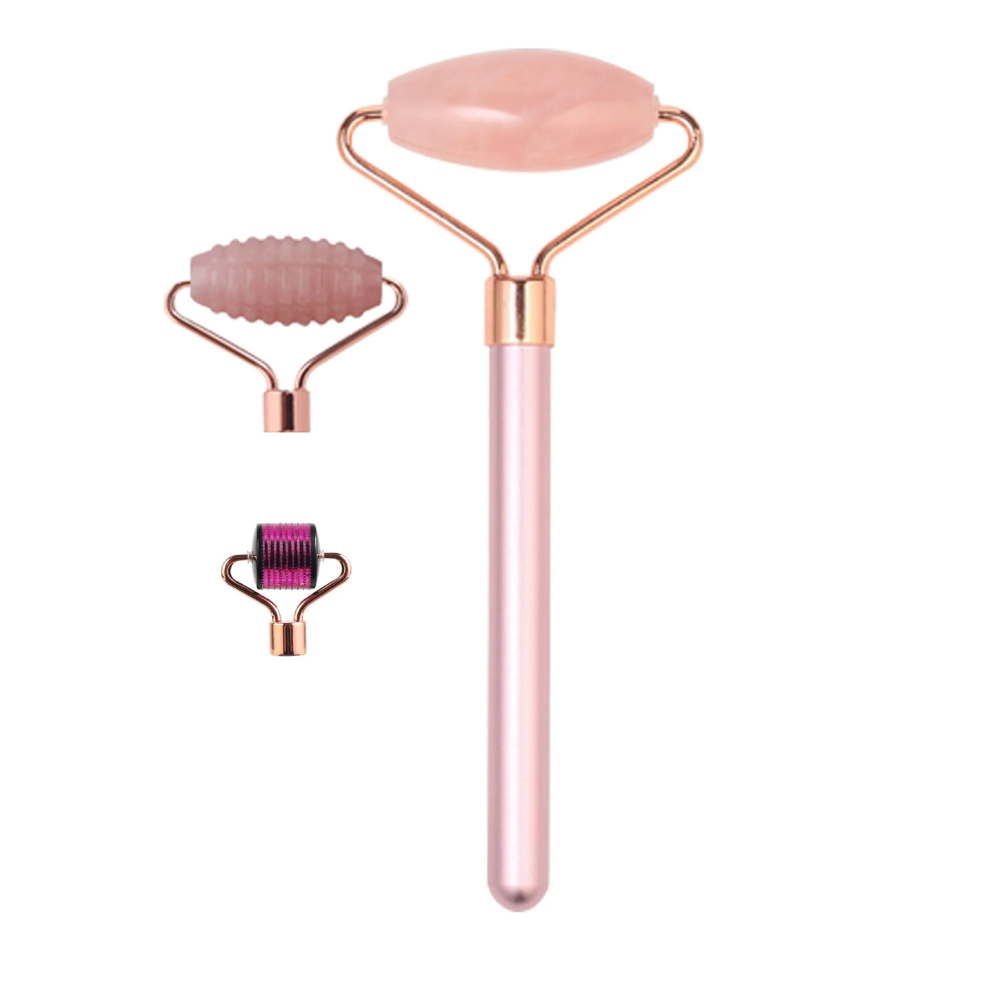 Conjunto de massagem facial de três peças com trocador de cabeça magnético sete em um para relaxamento e pele rejuvenescida. — foto 3