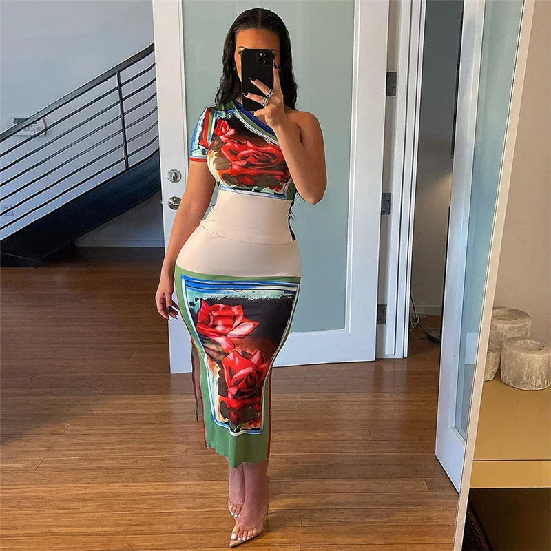 Conjunto de saia slim fit com estampa floral Dignified Flowers Sofisticação e elegância. Ideal para eventos formais e profissionais, com caimento impecável. — foto 12