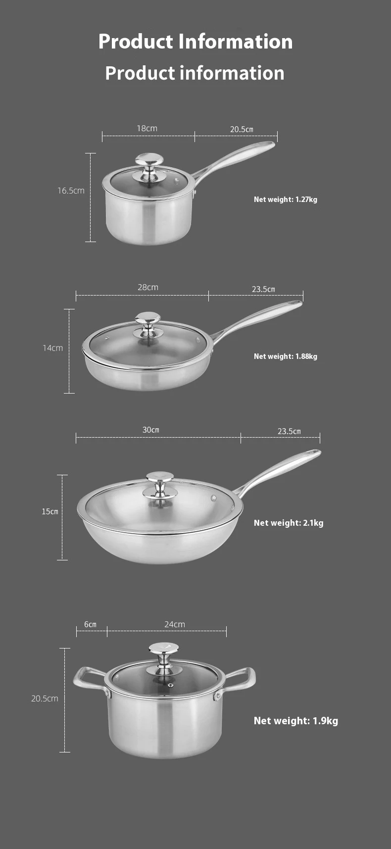 Title 3, Uncoated Flat Bottom Pan Non Stick Cookware Set...
