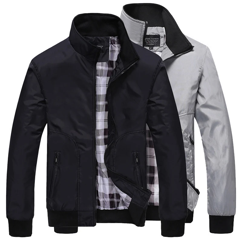 Title 3, Mens Casual Stand-Up Collar Jacket Student Clo...