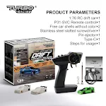Turbo Racing C64 Drift RC Car 176 com Giroscópio Rádio Controle Proporcional Kit RTR para Crianças e Adultos. Drifting! — foto 11