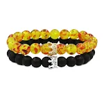 Amber Black Stone