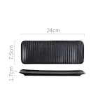 Striped black