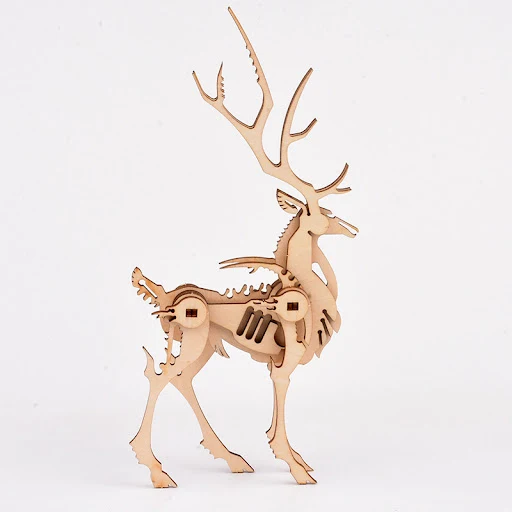 Title 2, Wooden 3D animal puzzles for kids and adults, p...