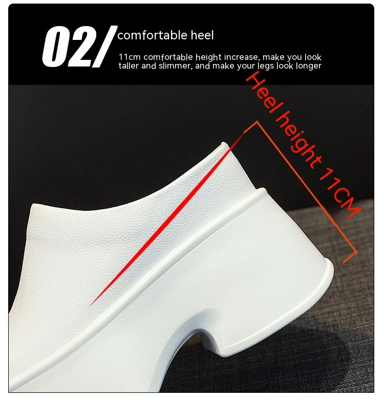 Women's closed toe half slippers for summer, outdoor muffin shoes, comfortable and breathable footwear, perfect for warm — photo 15