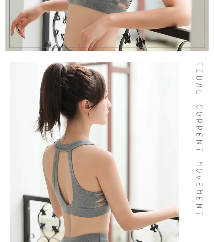 Title 5, Beauty back buckle design yoga bra for enhanced...