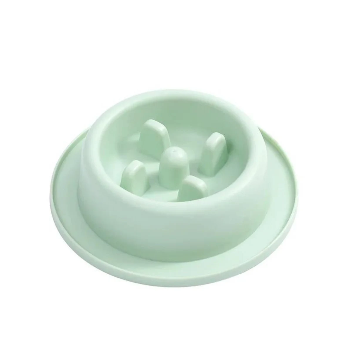 Slow Feed Pet Bowl for Cats and Dogs, Prevents Choking, Helps Weight Control, Healthy Eating, Round, Non-Slip, Thickened — photo 2