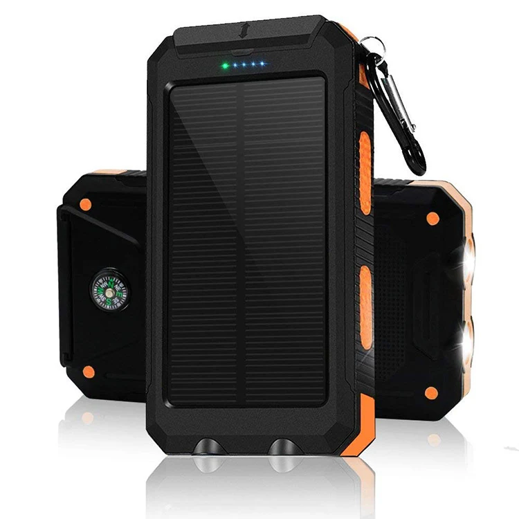 Title 3, Solar Power Bank Outdoor Portable Compass Mobil...