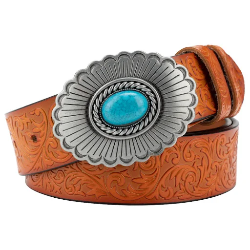 Title 6, Embossed Womens Decorative Belt European And A...