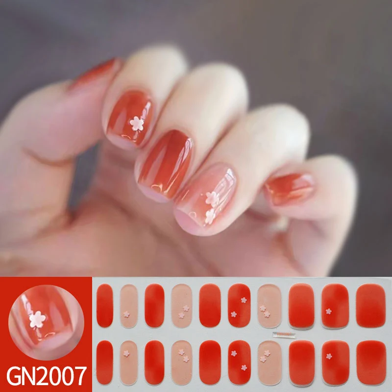 Title 1, Simple Autumn and Winter Gel Nail Stickers for ...
