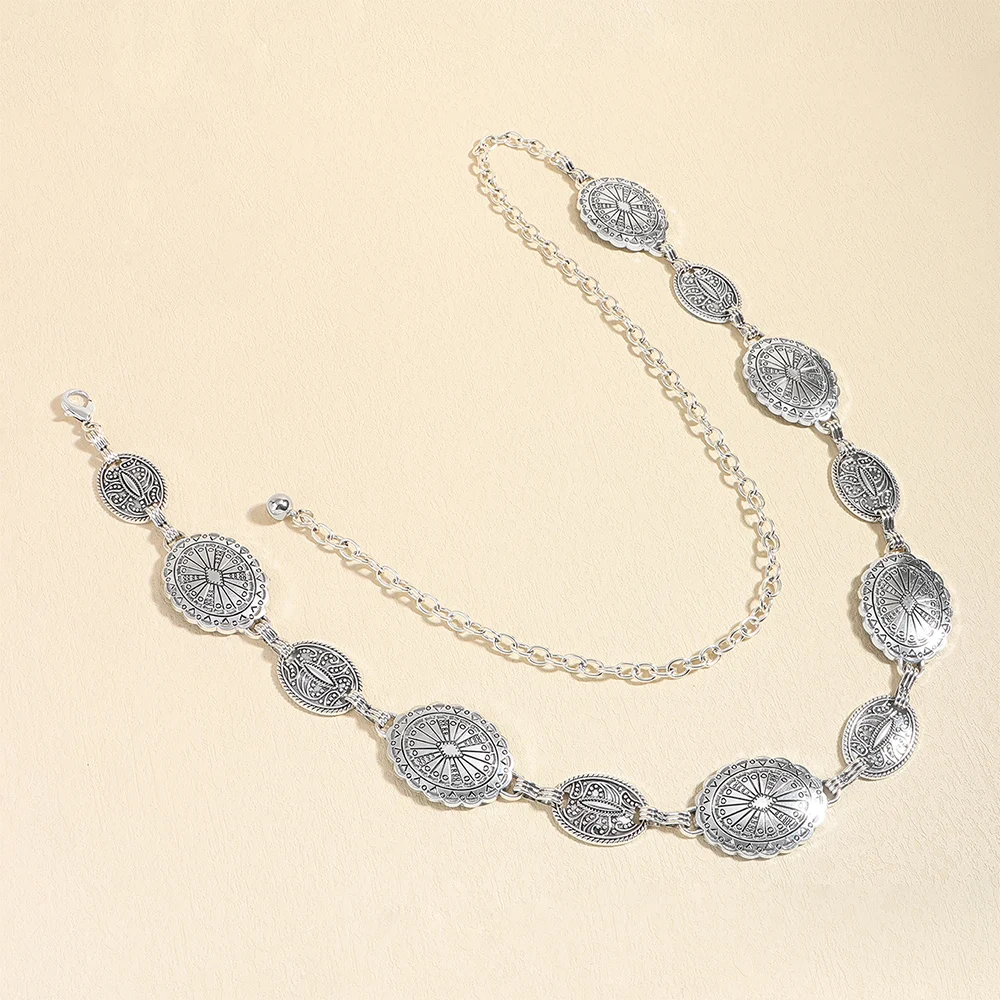 Title 7, Vintage Metal Womens Waist Chain Ethnic Style ...