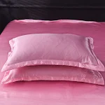 Fronha de seda cetim cor sólida para noites de sono luxuosas. Desfrute de suavidade, pele lisa e menos frizz no cabelo. — foto 20