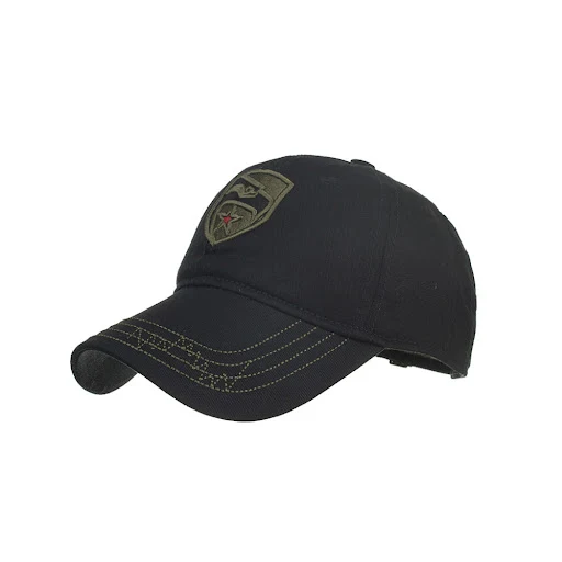 Title 7, Pentagram embroidered camouflage baseball cap. ...