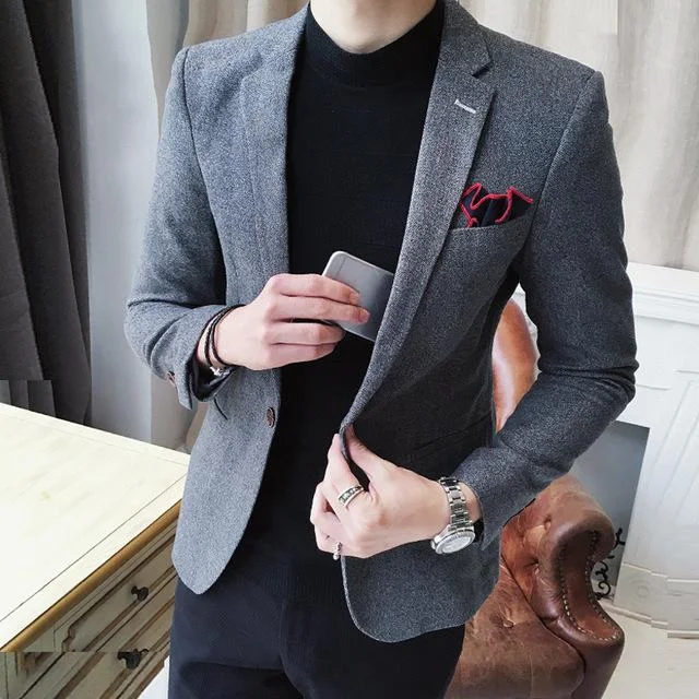 Title 3, Mens Casual Suit Jacket One-piece Top