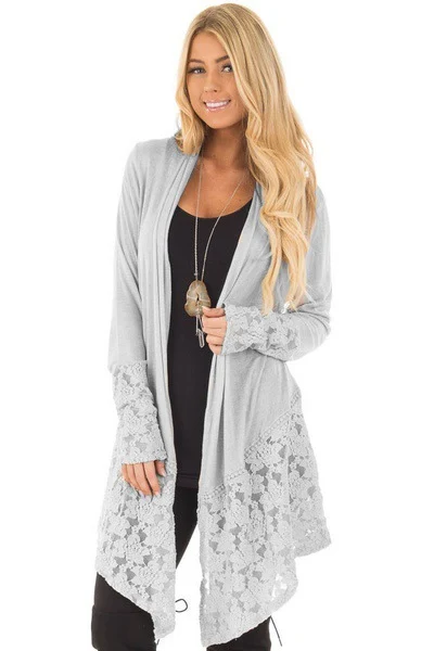 Title 14, Womens Long Sleeve Knit Sweater Lace Cardigan,...