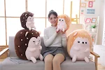 Travesseiro de pelúcia de ouriço para meninas, um presente fofo e aconchegante. Perfeito para abraçar, dormir e decorar o quarto. — foto 5