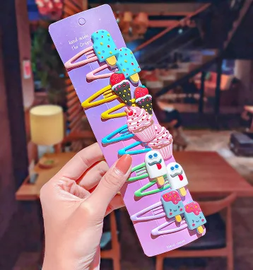 Title 3, Children Barrettes 10 PCs Set Girls Baby Cute H...