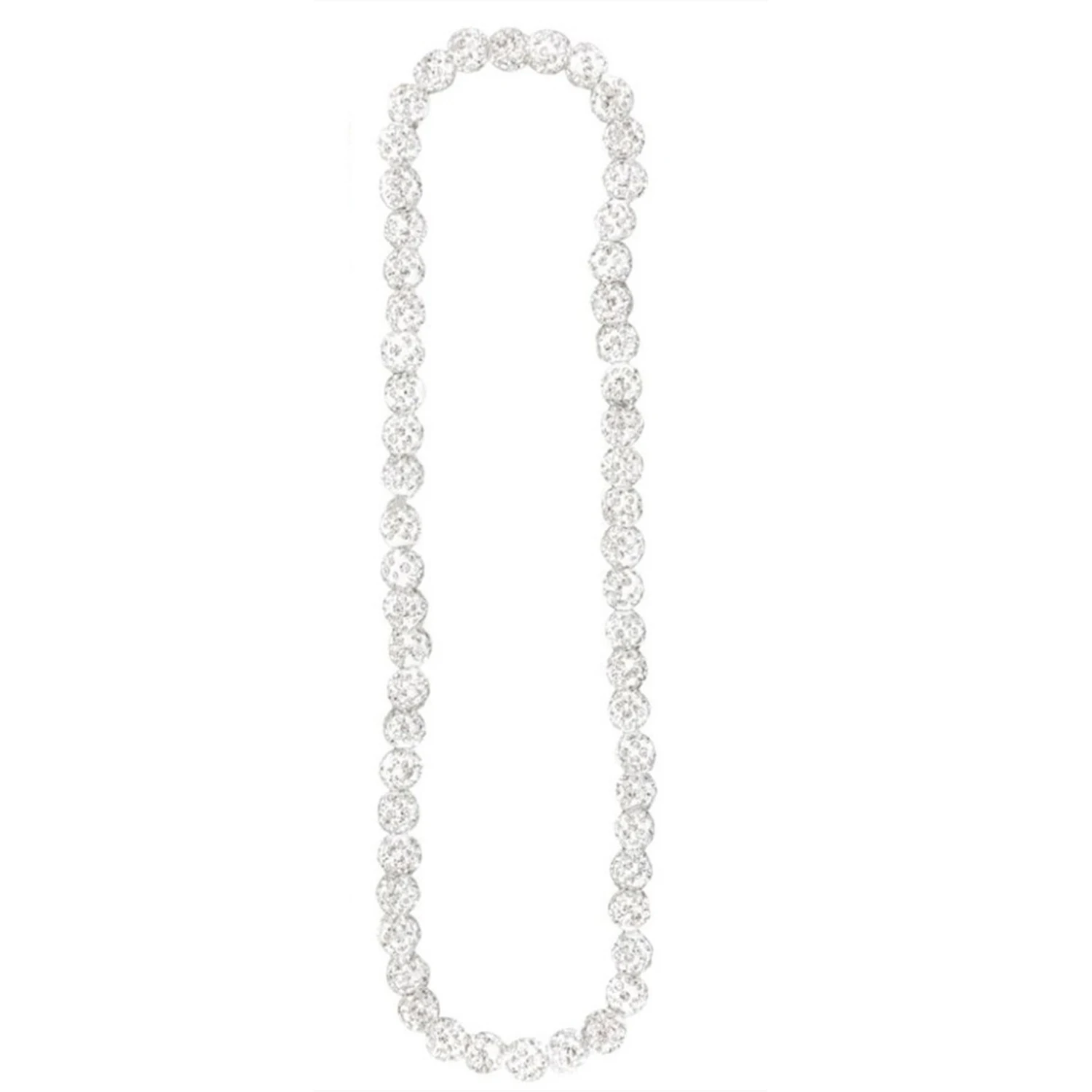 Colar masculino com bolas de strass coloridos, adorno esportivo da moda. Destaque-se com estilo, perfeito para esportes e um visual moderno. — foto 13