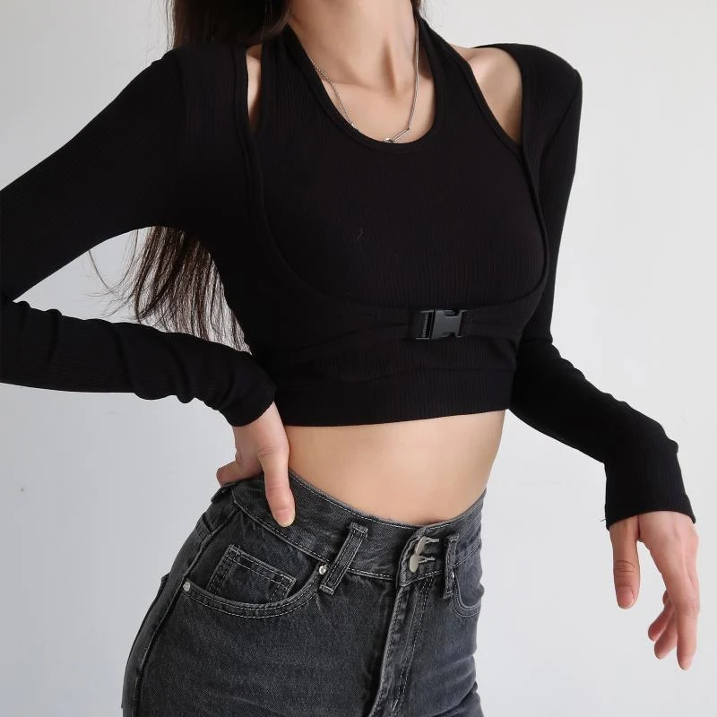 Title 3, Camiseta de manga larga Thread Pit Strip para m...