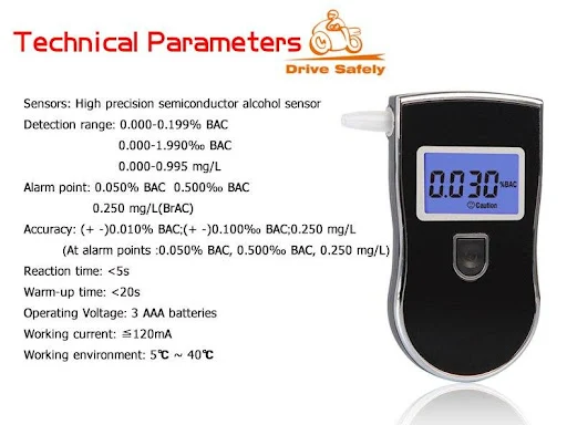 Title 1, 1 Portable Professional Digital Alcohol Breatha...