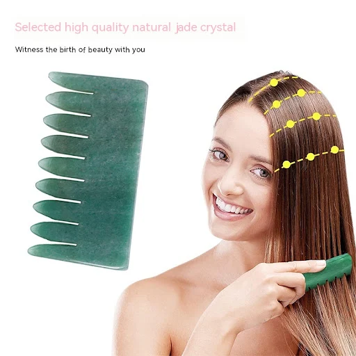 Title 1, Pente de Jade para Massagem Capilar e Meridiano...