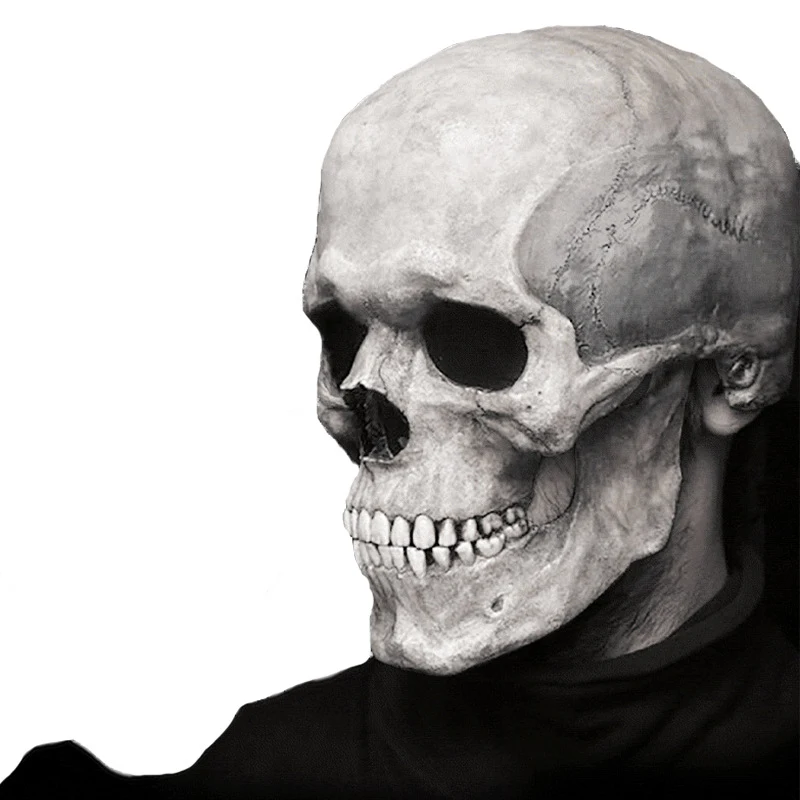 Title 1, Halloweenowa maska czaszki z ruchomymi ustami, ...