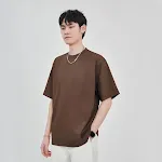Solid color loose casual short sleeve men's shirt. Comfortable and perfect for everyday wear, offering a relaxed and eff — photo 3