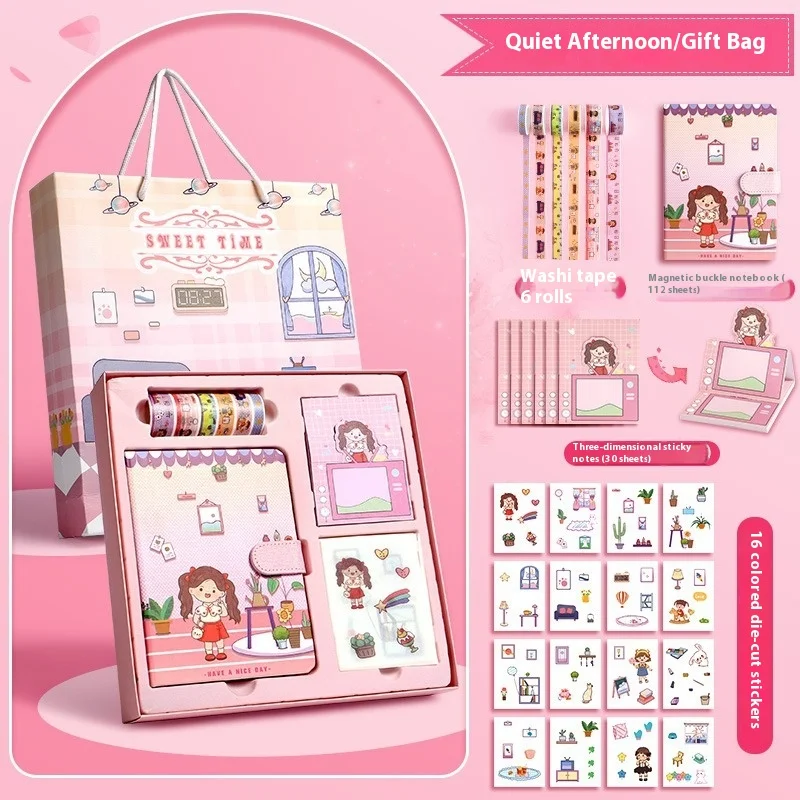 Girl's Heart Cute Journal Book Set Gift Box with Gift Bag Perfect for Writing, Sketching and Giving as a Special Gift. — photo 4