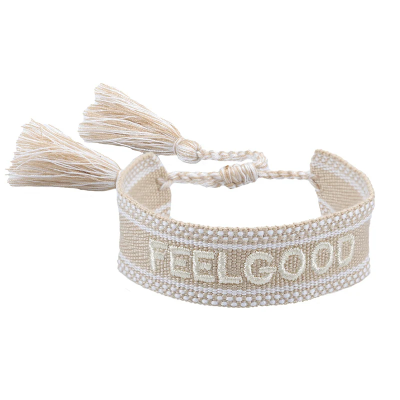 Pulseira de casal com cinto de malha e bordado de letras, bracelete de punho para ele e para ela, presente personalizado e romântico. — foto 20