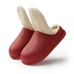 Chinelos de algodão impermeáveis quentes e grossos antiderrapantes para homens e mulheres. Conforto e segurança para seus pés no inverno. — foto 9