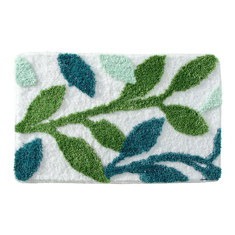 Tufted Carpet Home Bathroom Absorbent Non-slip Foot Mat provides comfort and safety. Soft, quick-drying, and ideal for k — photo 17
