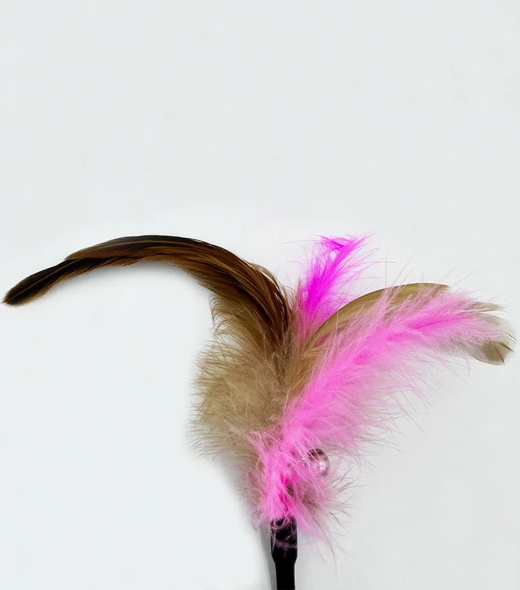 Title 3, Collar Cat Self-happiness Relief Toy Feather Be...