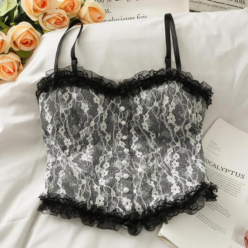 Title 2, Embroidered Pearl French Breathable Tank Top