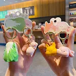 Portachiavi creativo personalizzato per coppie Un paio di fibbie per celebrare l'amore unico e la connessione speciale. Regalo perfetto — foto 20