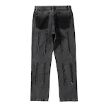 High Street Hip-Hop Rap Bootcut Men's Straight-Leg Jeans, Comfortable Fit, Classic Style, Perfect for Everyday Wear and — photo 2