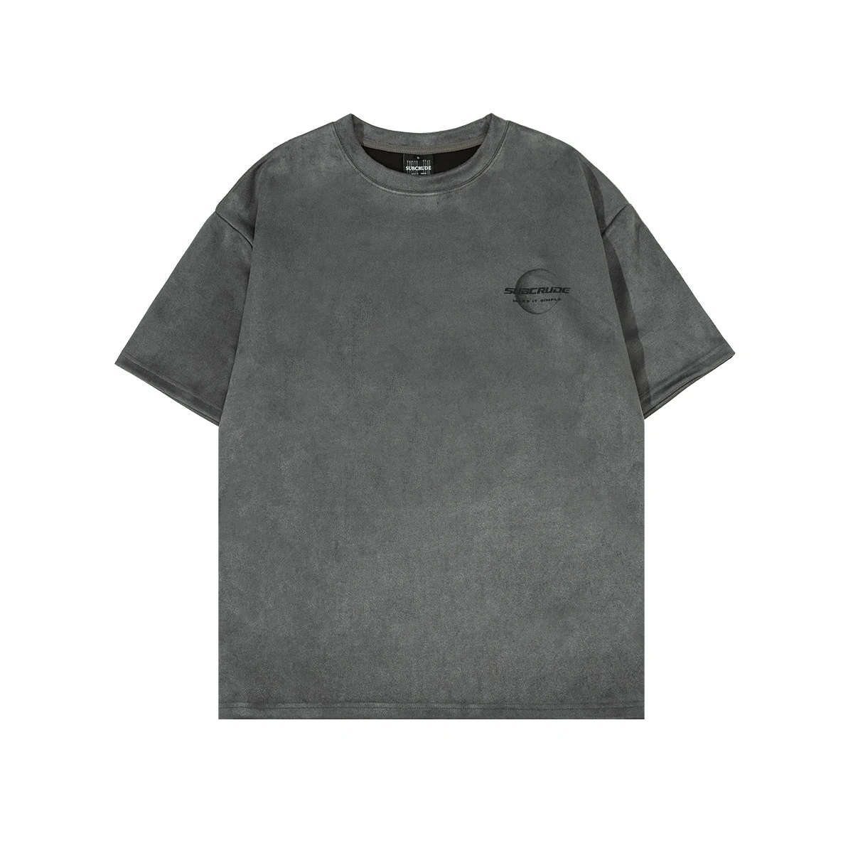 American Fashion Suede Printed Short-sleeved Top offers a comfortable and stylish casual look, perfect for everyday wear — photo 4