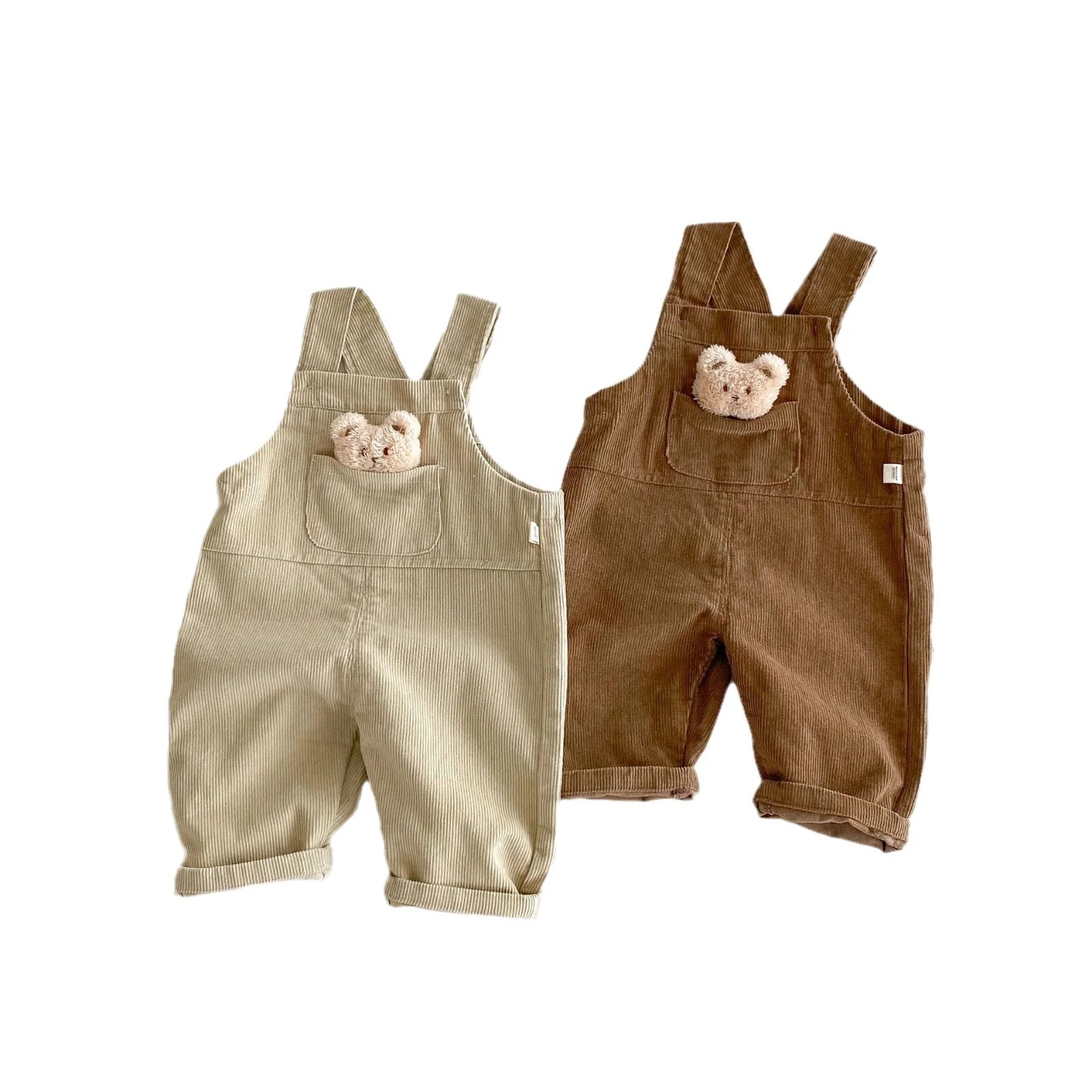 Macacão Infantil Casual de Urso Moda Infantil para Meninos Confortável e Estiloso Overalls Perfeitos para o Dia a Dia Roupa Fofa — foto 3