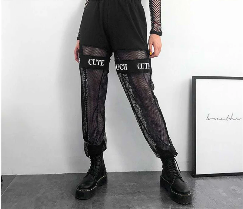 Calças fashion Ing and Summer, novo estilo de verão com tela vazada, ideais para mulheres modernas, respiráveis e cheias de estilo. — foto 4