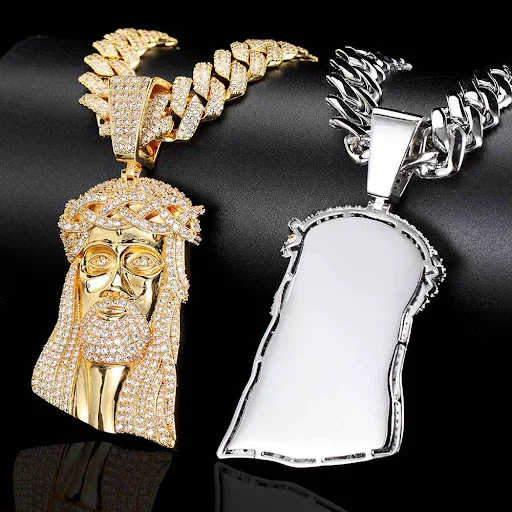 Title 14, Colar masculino com pingente retro avatar, esti...