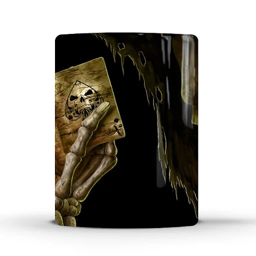 Title 7, Skull color changing ceramic coffee mug cup tha...