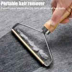 Pet Hair Remover Portable Manual Scraper Lint Cleaner Sticky Brush Cat Hair Removal Brush Hair Removal Tool Cat Accessor — photo 1