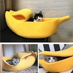 Warm Banana Shaped Dog Cat Bed Cozy Basket Puppy Kittens Cushion Kennel Portable Pet Sleeping Mat Bed Cats Supplies — photo 6