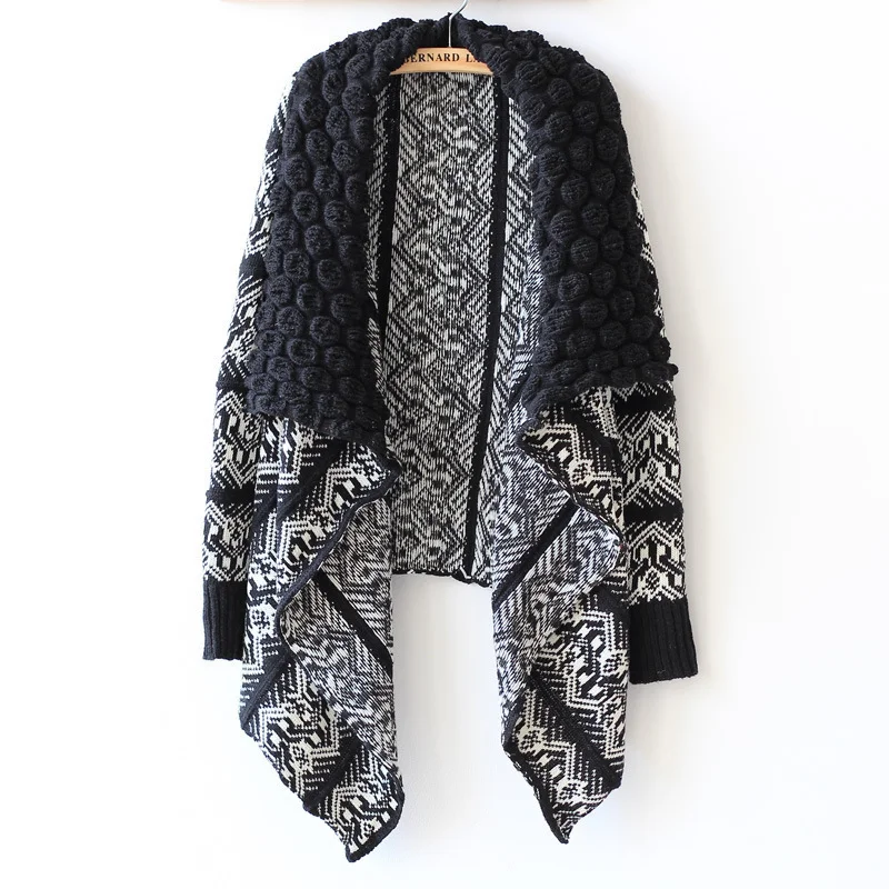 Title 1, Gestrickter Cardigan-Schal mit Kettenglieder-Re...